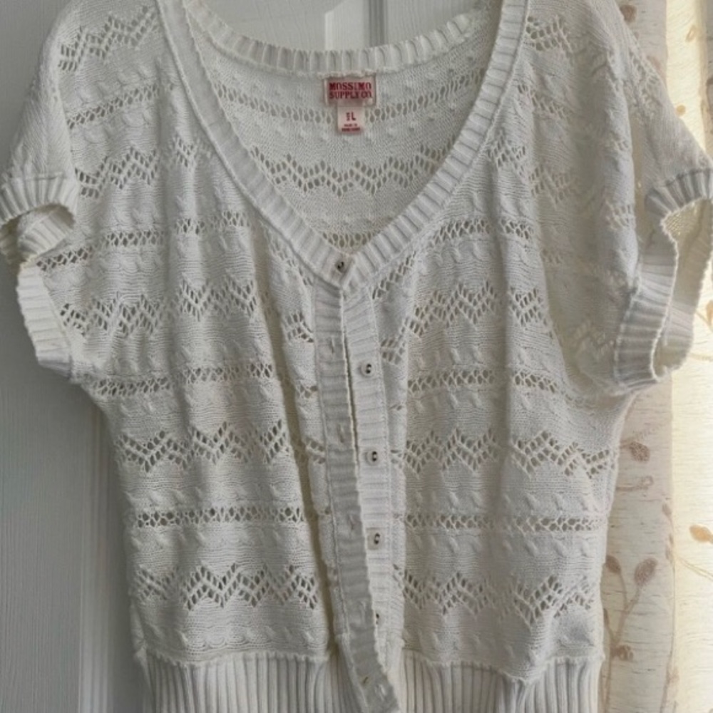 Mossimo cropped cardigan, Large